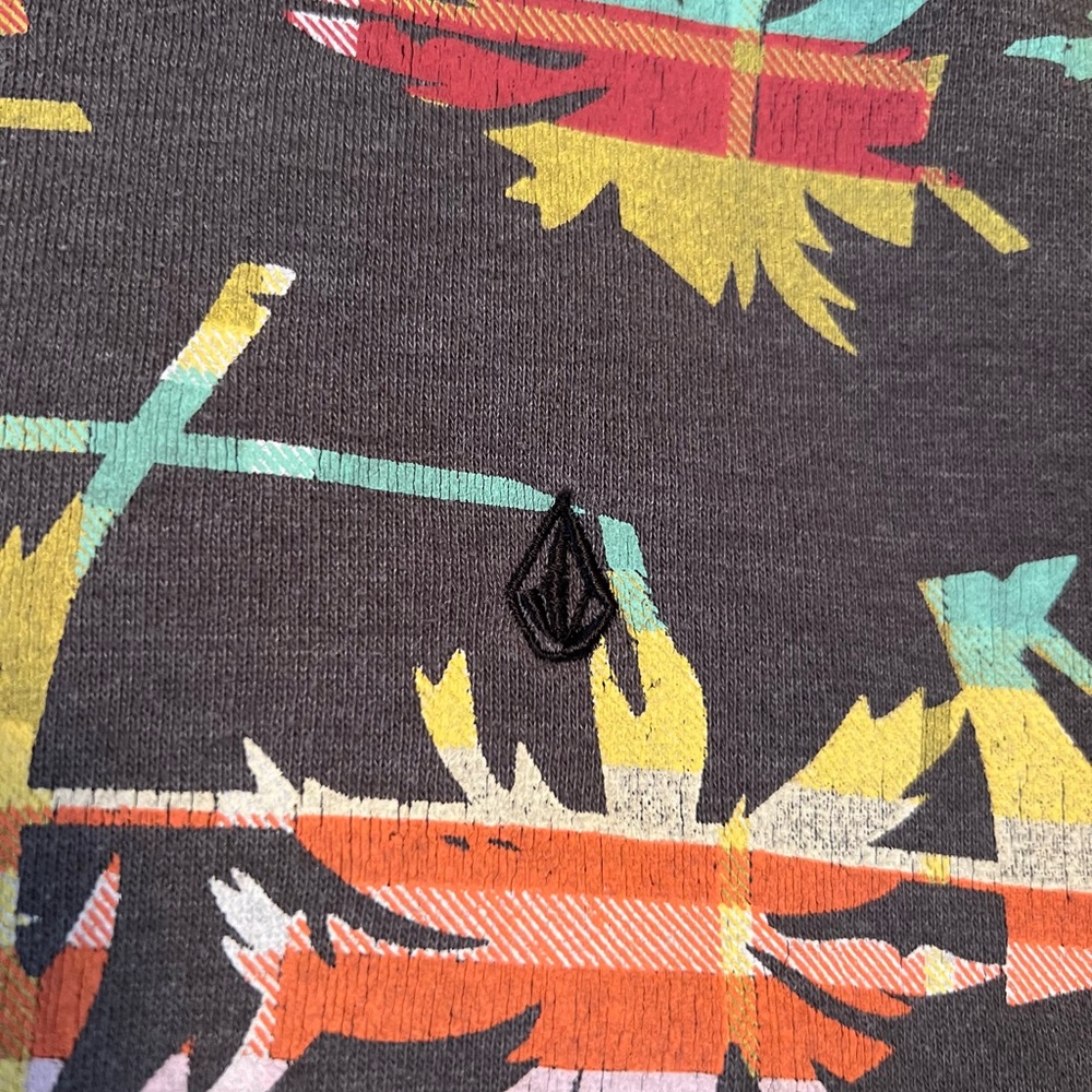 Volcom Palm Trees All-Over Print Crew Sweatshirt - image 3